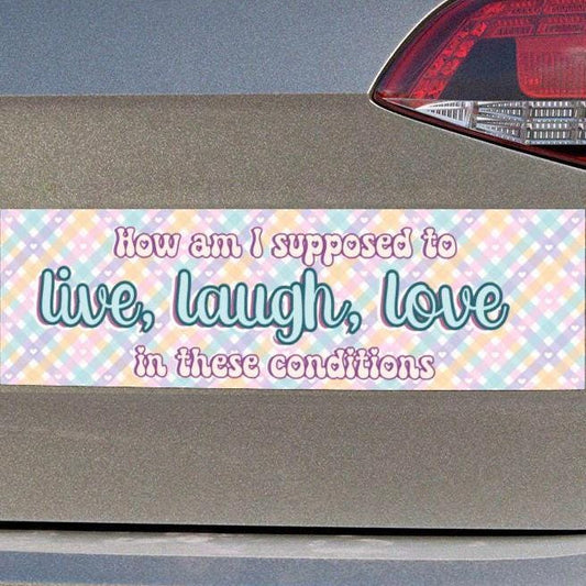 Live, Laugh, Love Car Magnet