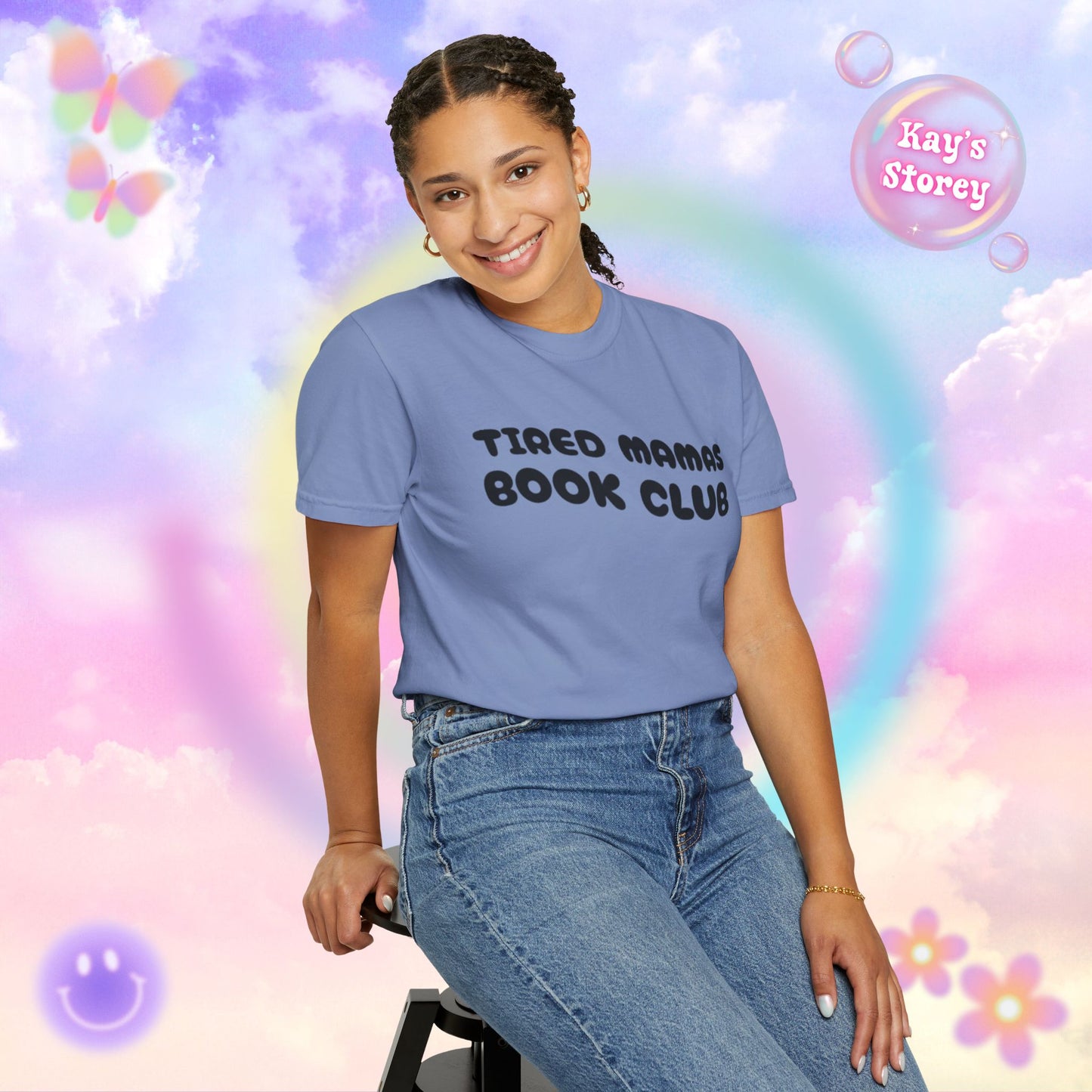 Tired Mamas Book Club Comfort Colors T-Shirt