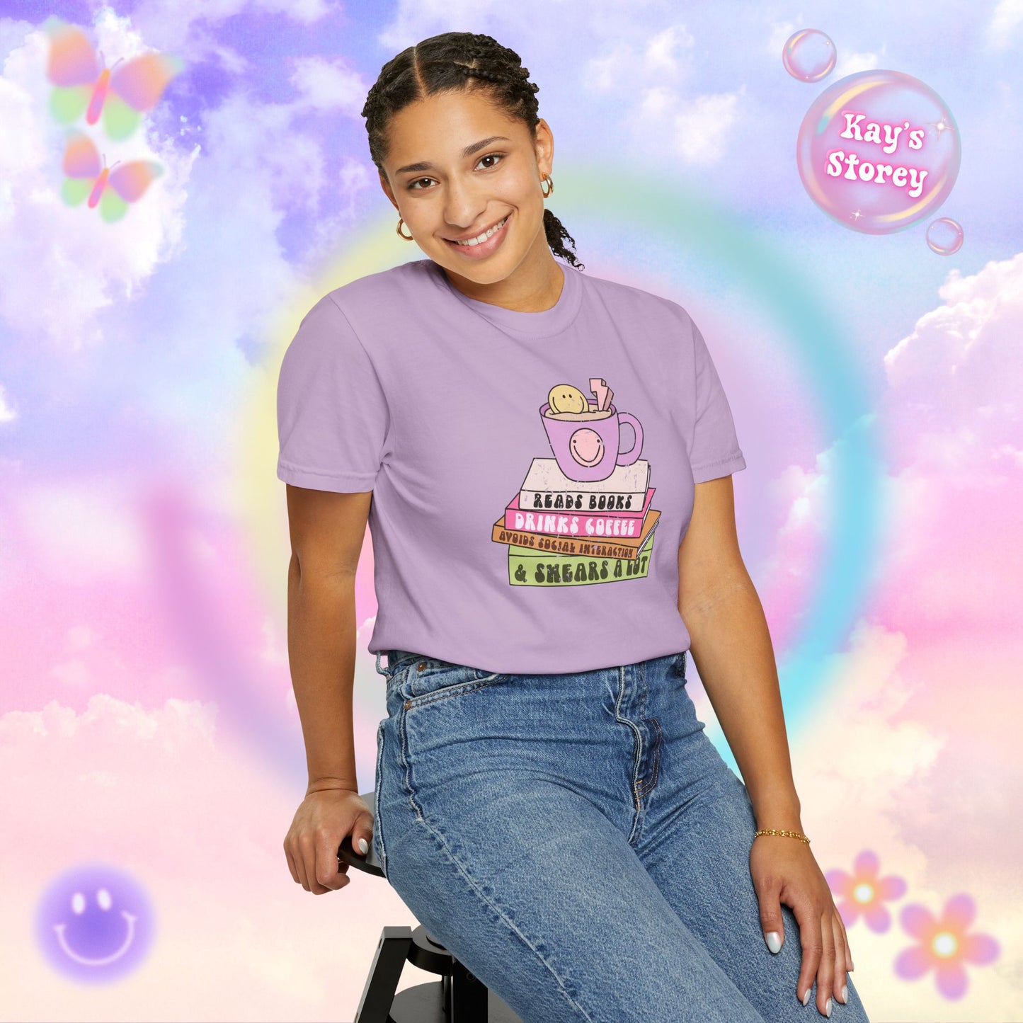 Reads Books... Comfort Colors T-Shirt