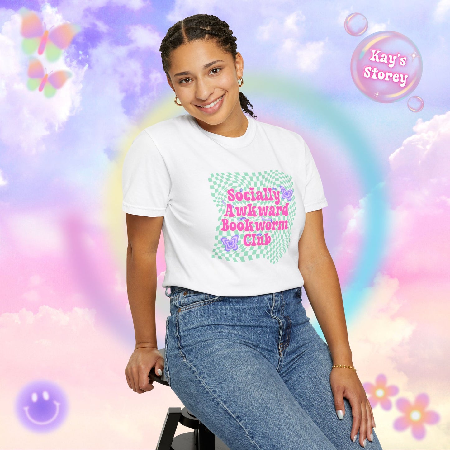 Socially Awkward Bookworm Club Comfort Colors T-Shirt