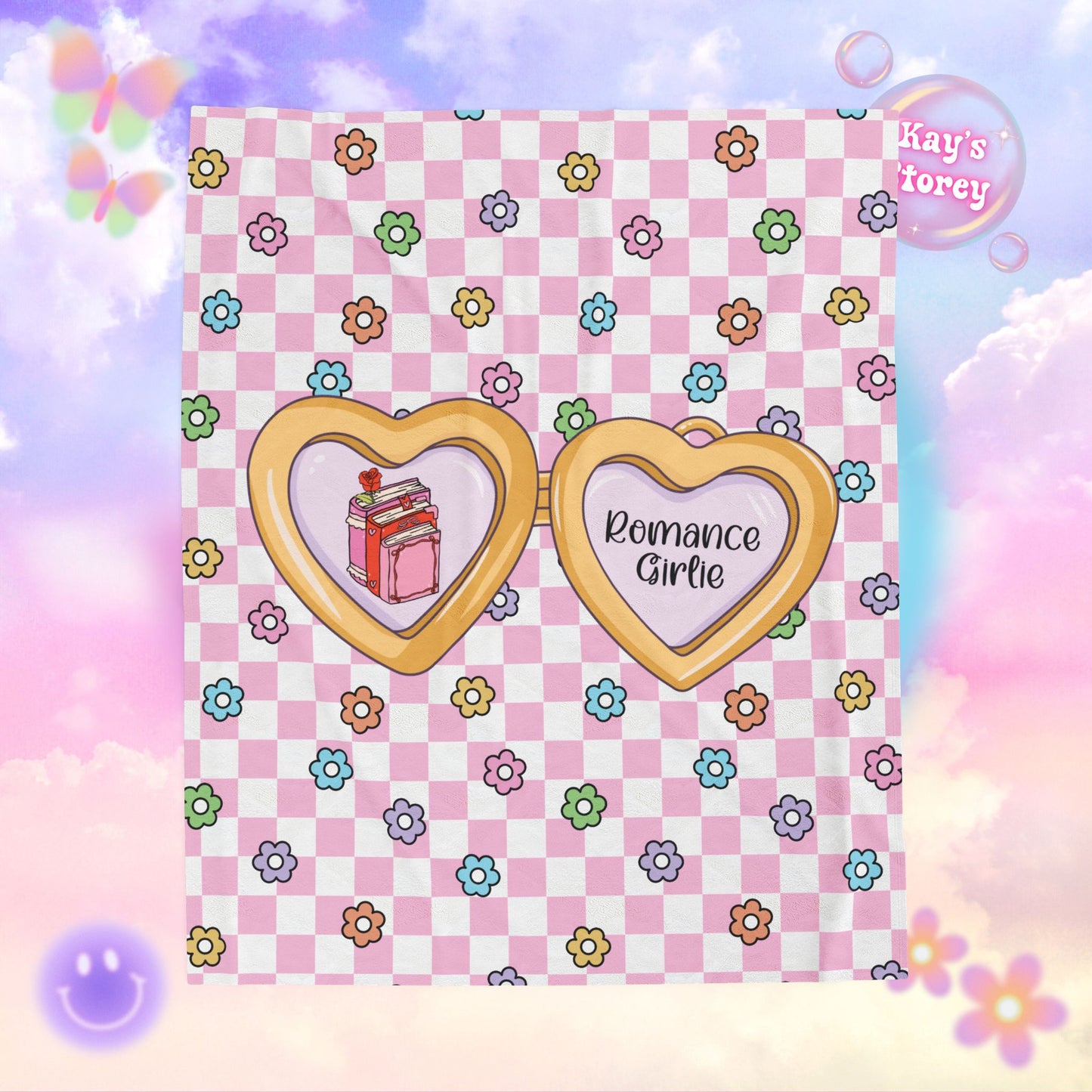 Pink Romance Girlie Velveteen Plush Blanket