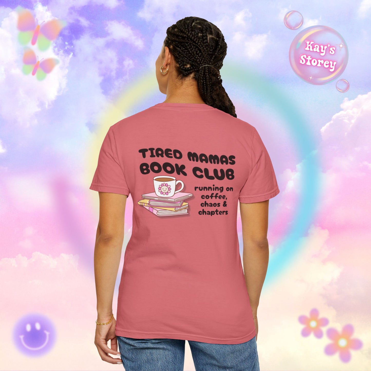 Tired Mamas Book Club Comfort Colors T-Shirt