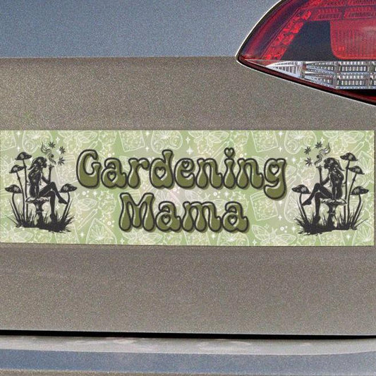 Gardening Mama Car Magnet