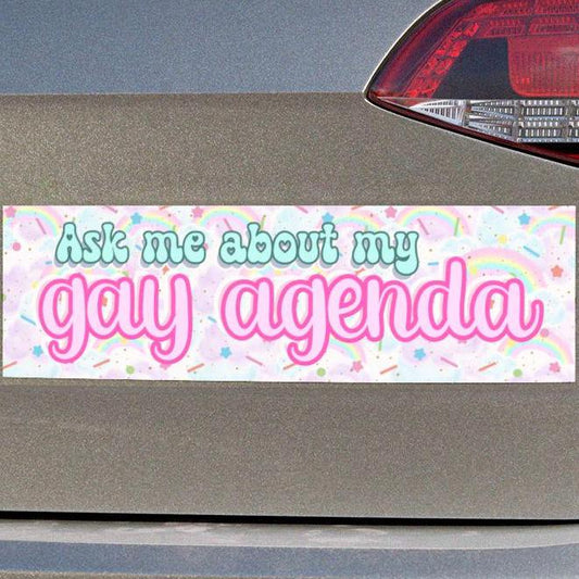 Gay Agenda Car Magnet