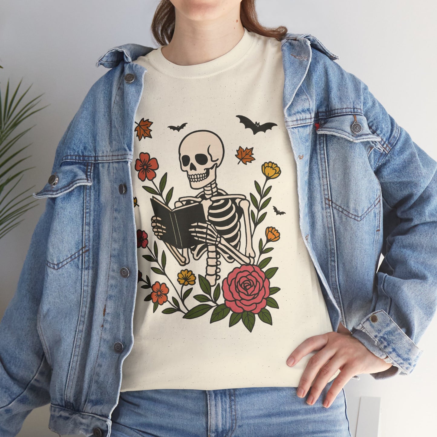 Skeleton Reading Tee - Bookish Gift