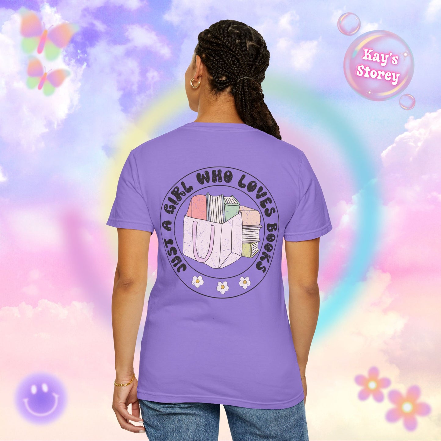 Just A Girl Who Loves Books Comfort Colors T-Shirt