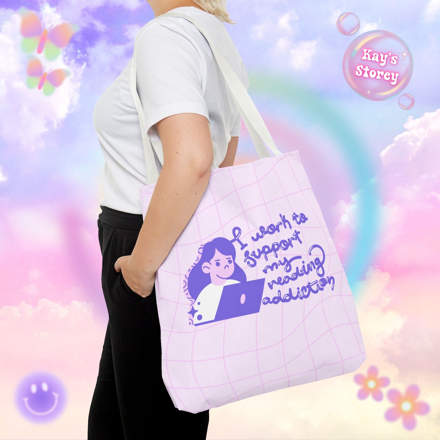 Reading Addiction Tote Bag