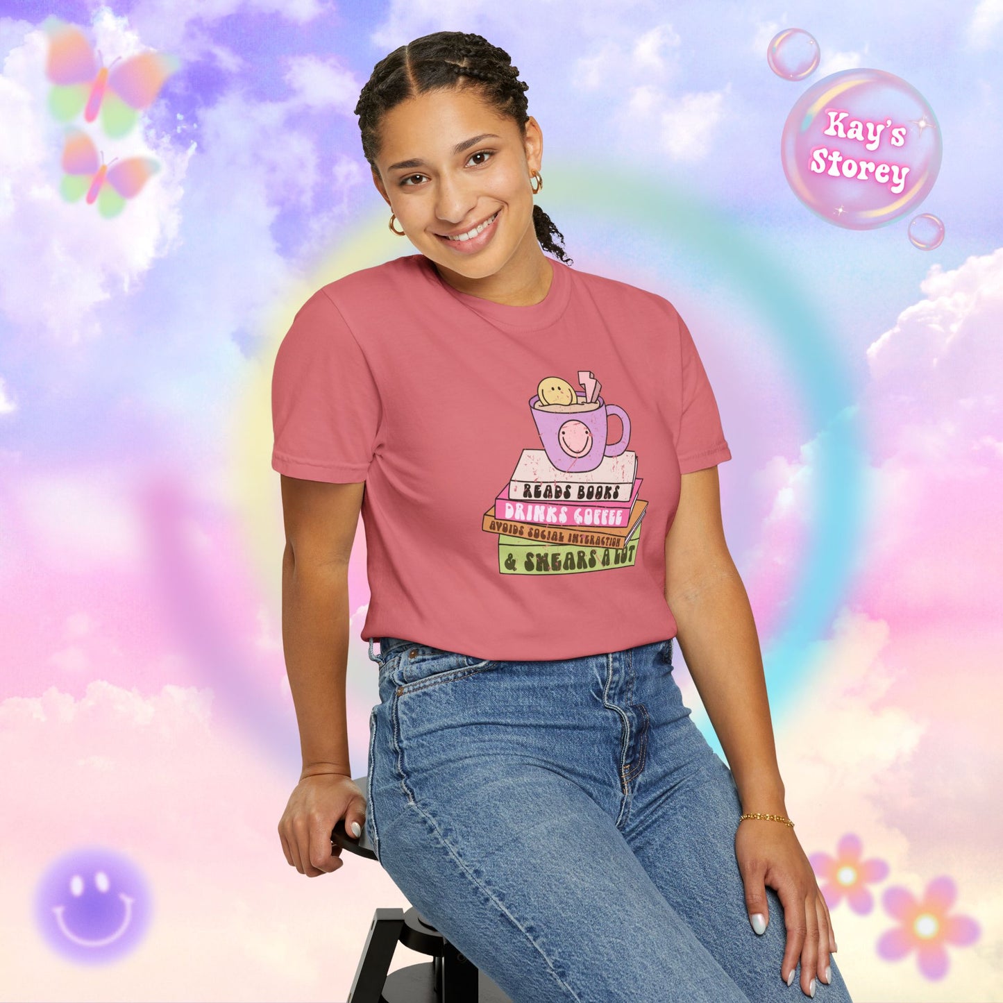 Reads Books... Comfort Colors T-Shirt