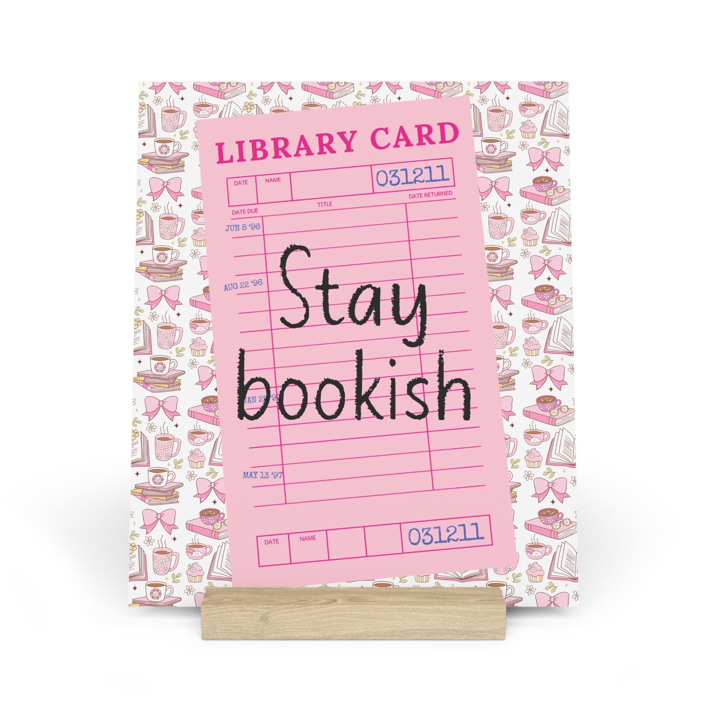 Stay Bookish Bookshelf Decor with Stand