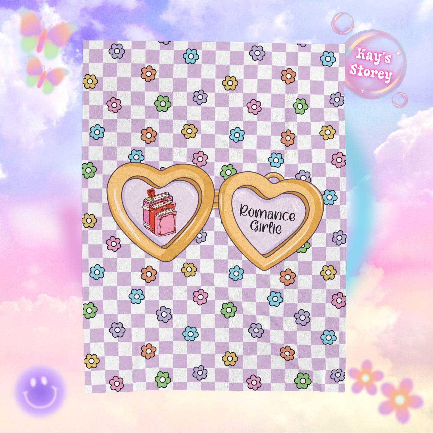 Purple Romance Girlie Velveteen Plush Blanket