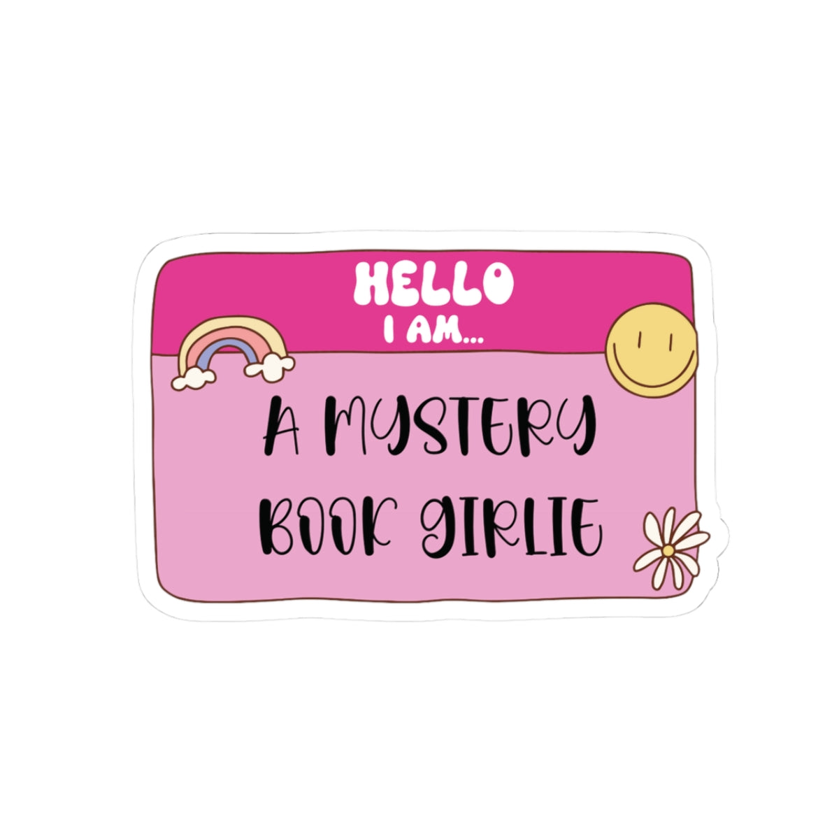 Mystery Book Girlie Sticker