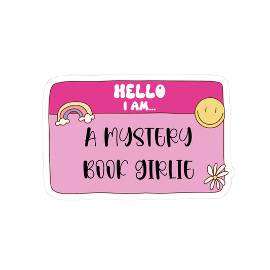 Mystery Book Girlie Sticker
