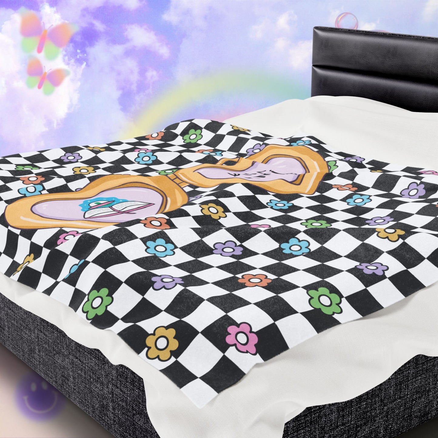 Sci-Fi Girlie Velveteen Plush Blanket