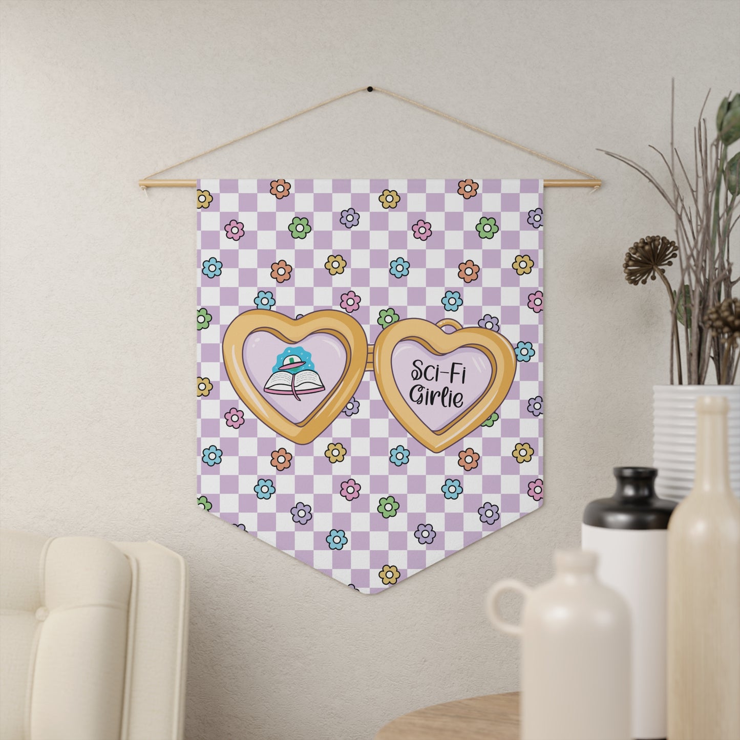 Purple Sci-Fi Girlie Pennant