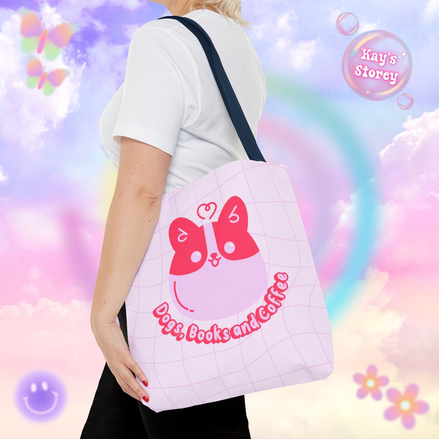 Dogs, Books & Coffee Tote Bag