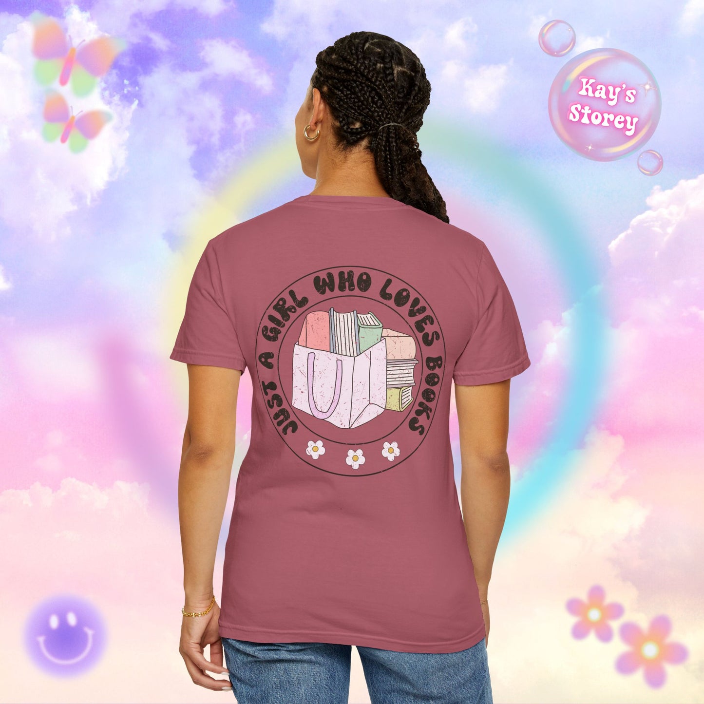 Just A Girl Who Loves Books Comfort Colors T-Shirt