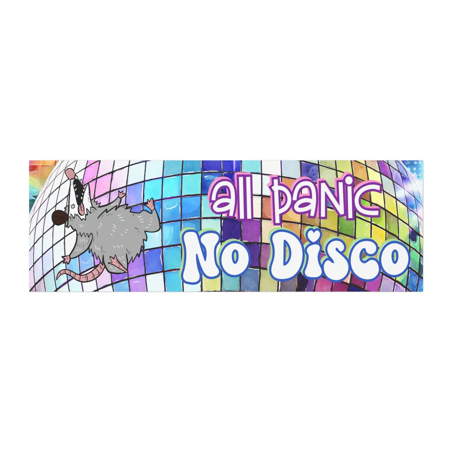 All Panic, No Disco Car Magnet