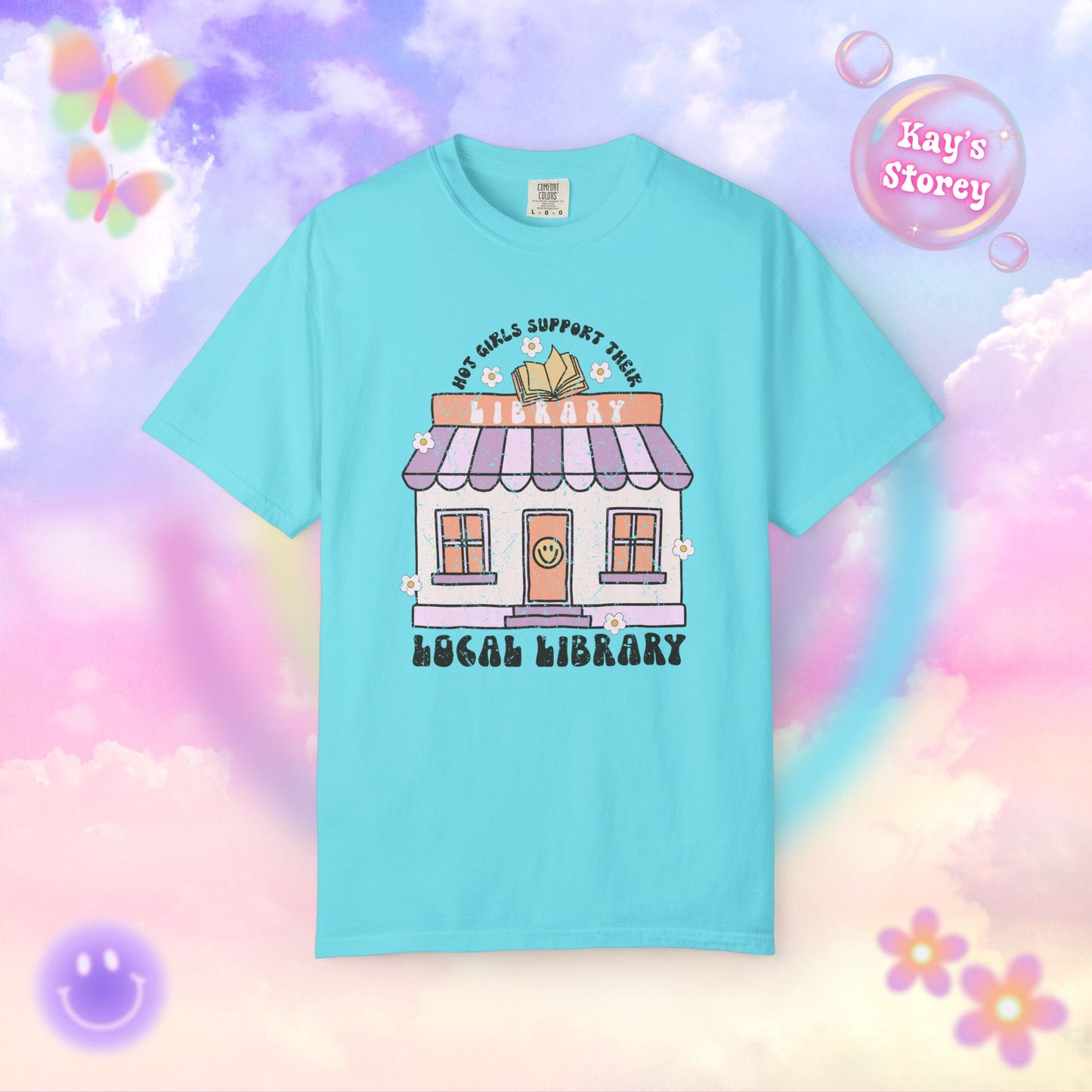 Hot Girls Support Their Local Library Comfort Colors T-Shirt