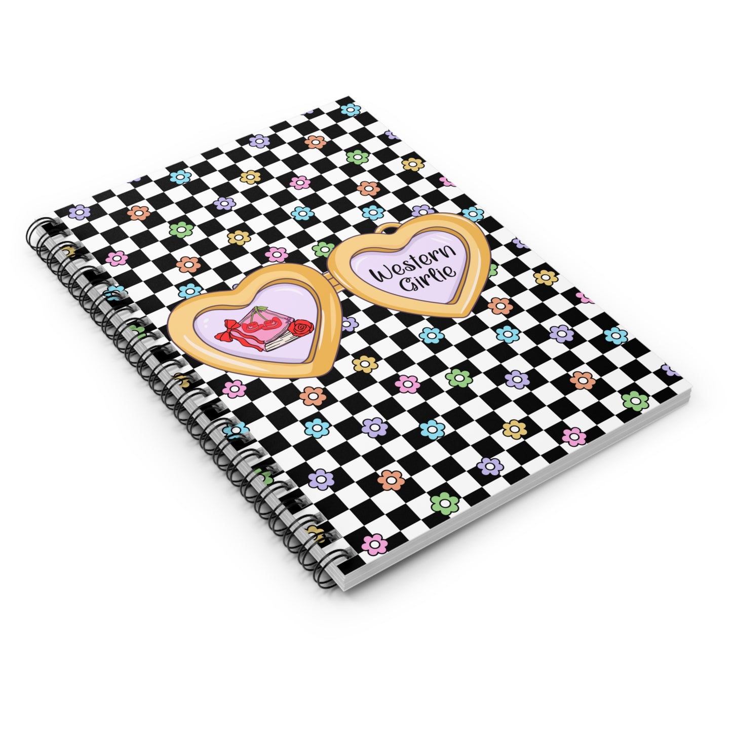 Western Girlie Spiral Notebook - Ruled Line
