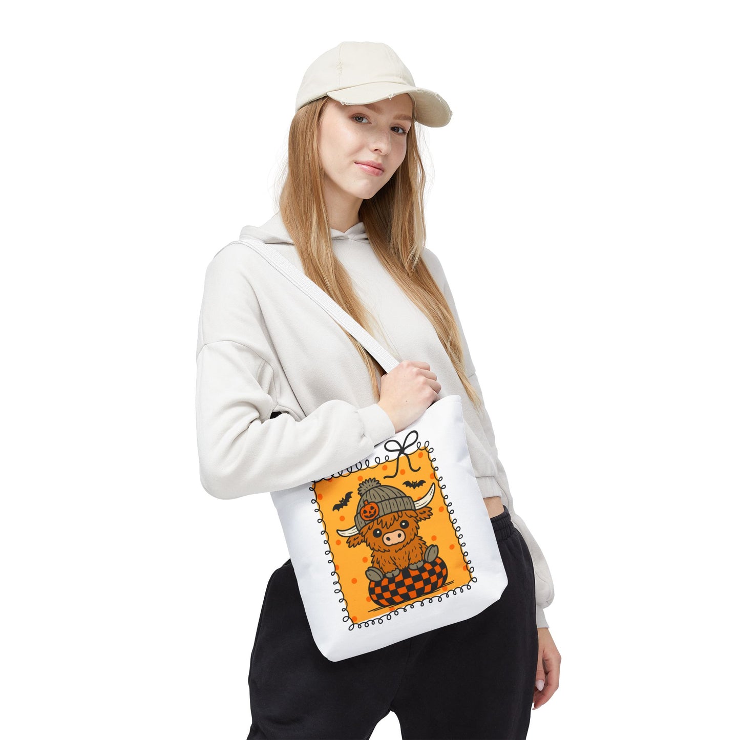 Spooky Season Highland Cow Tote Bag