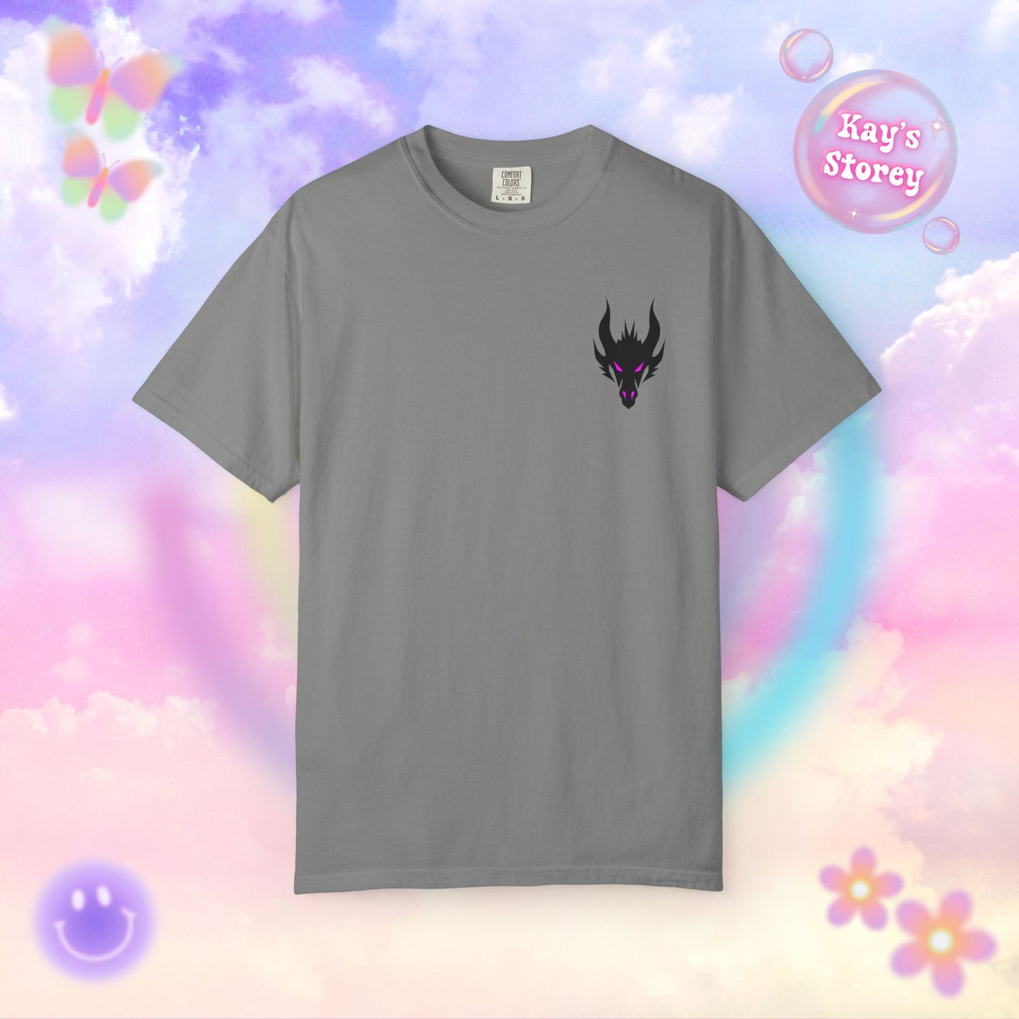 Book Dragon Pink Comfort Colors T-Shirt