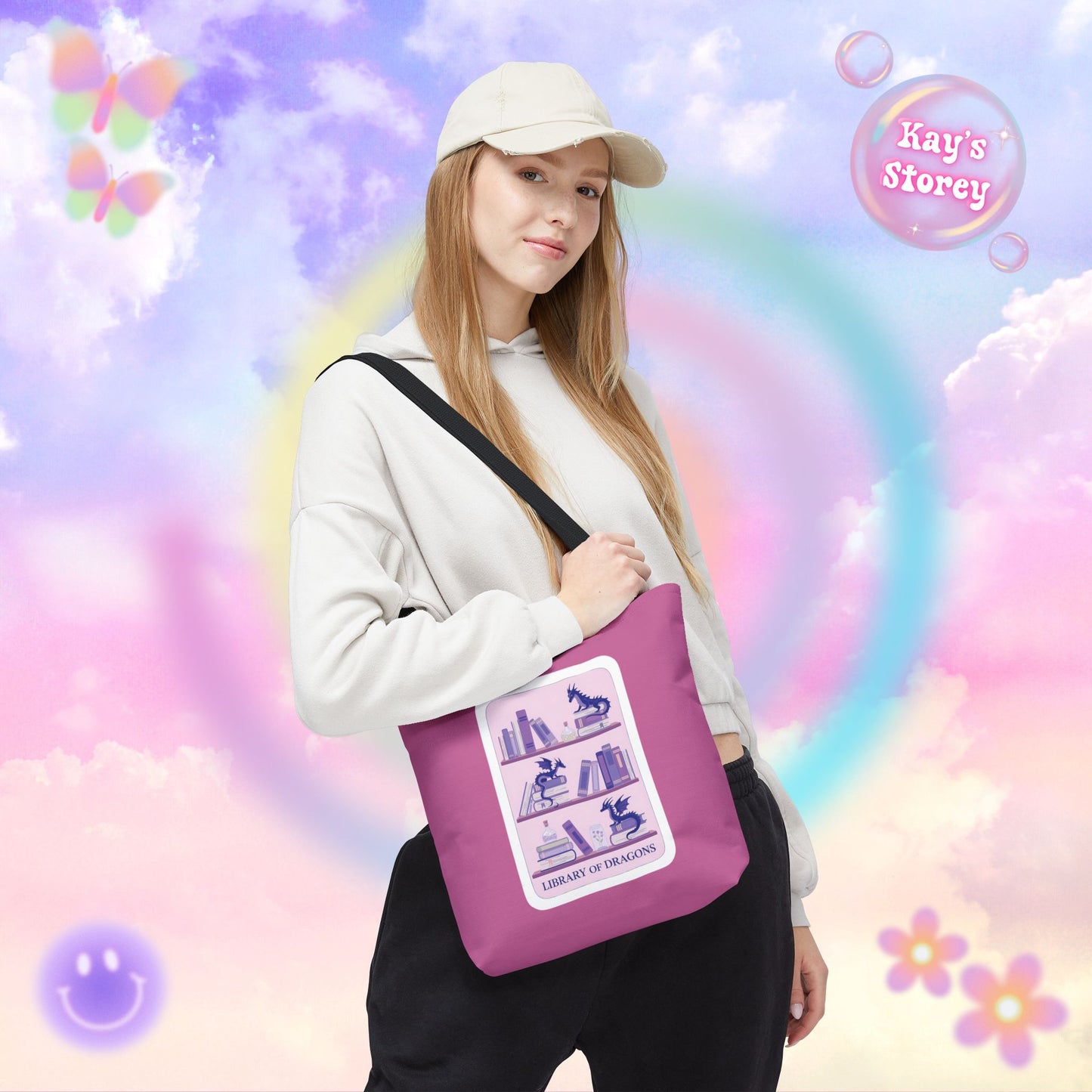Library of Dragons Tote Bag
