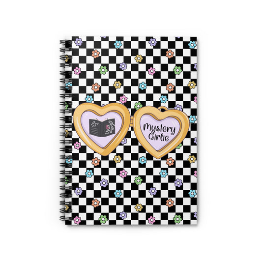 Mystery Girlie Spiral Notebook - Ruled Line