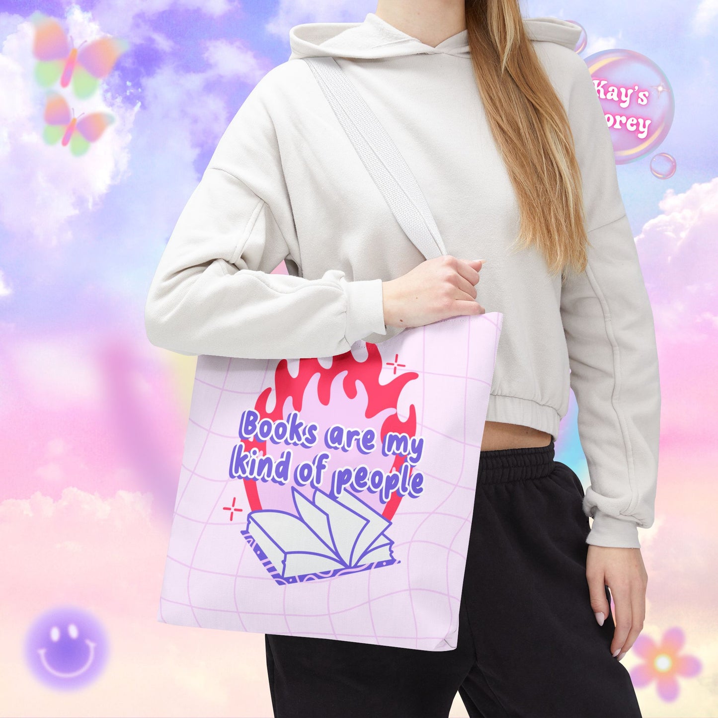 Books are my Kind of People Tote Bag