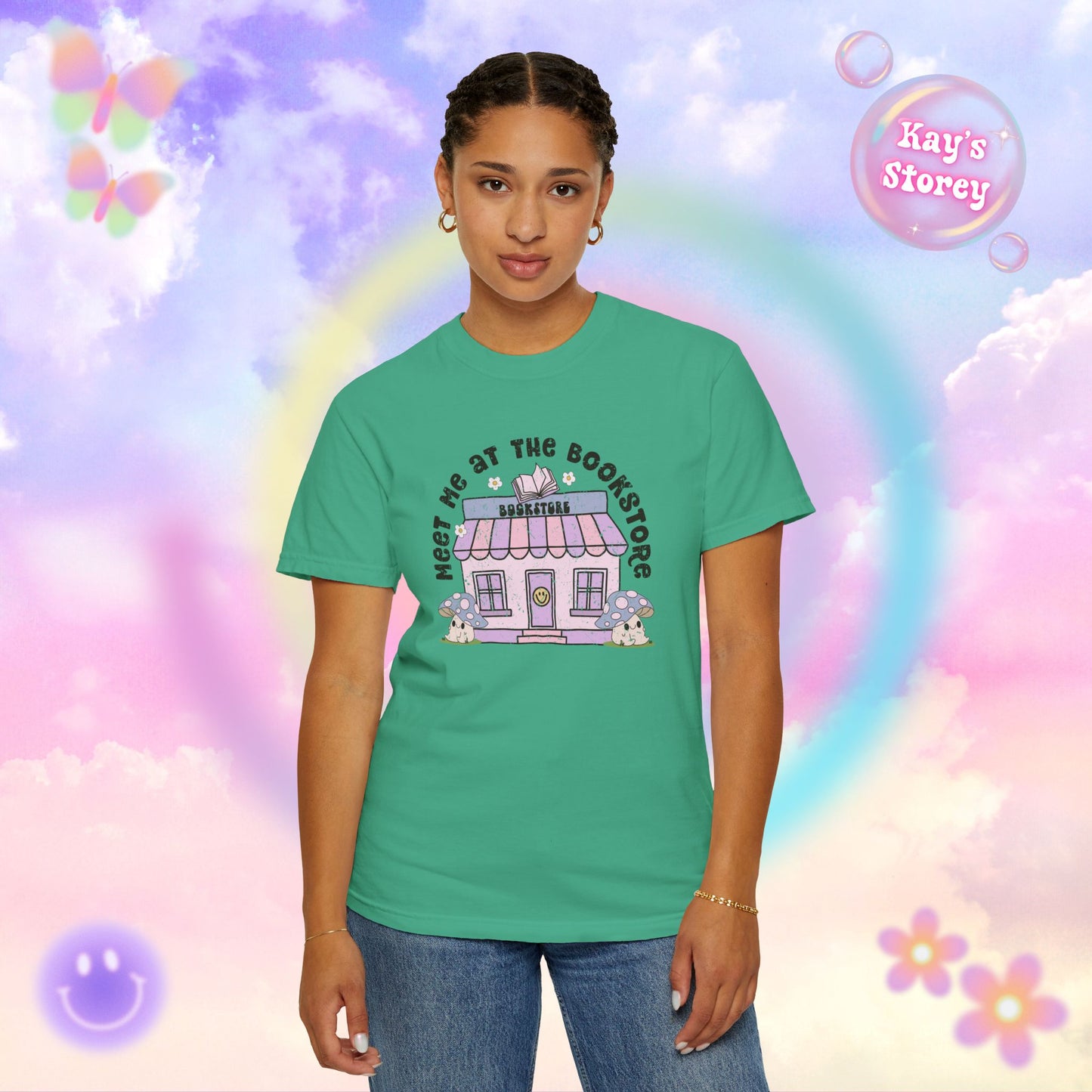 Meet Me At The Bookstore Comfort Colors T-Shirt