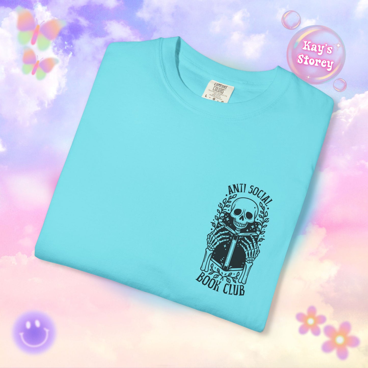 Skeleton Anti Social Comfort Colors T-Shirt