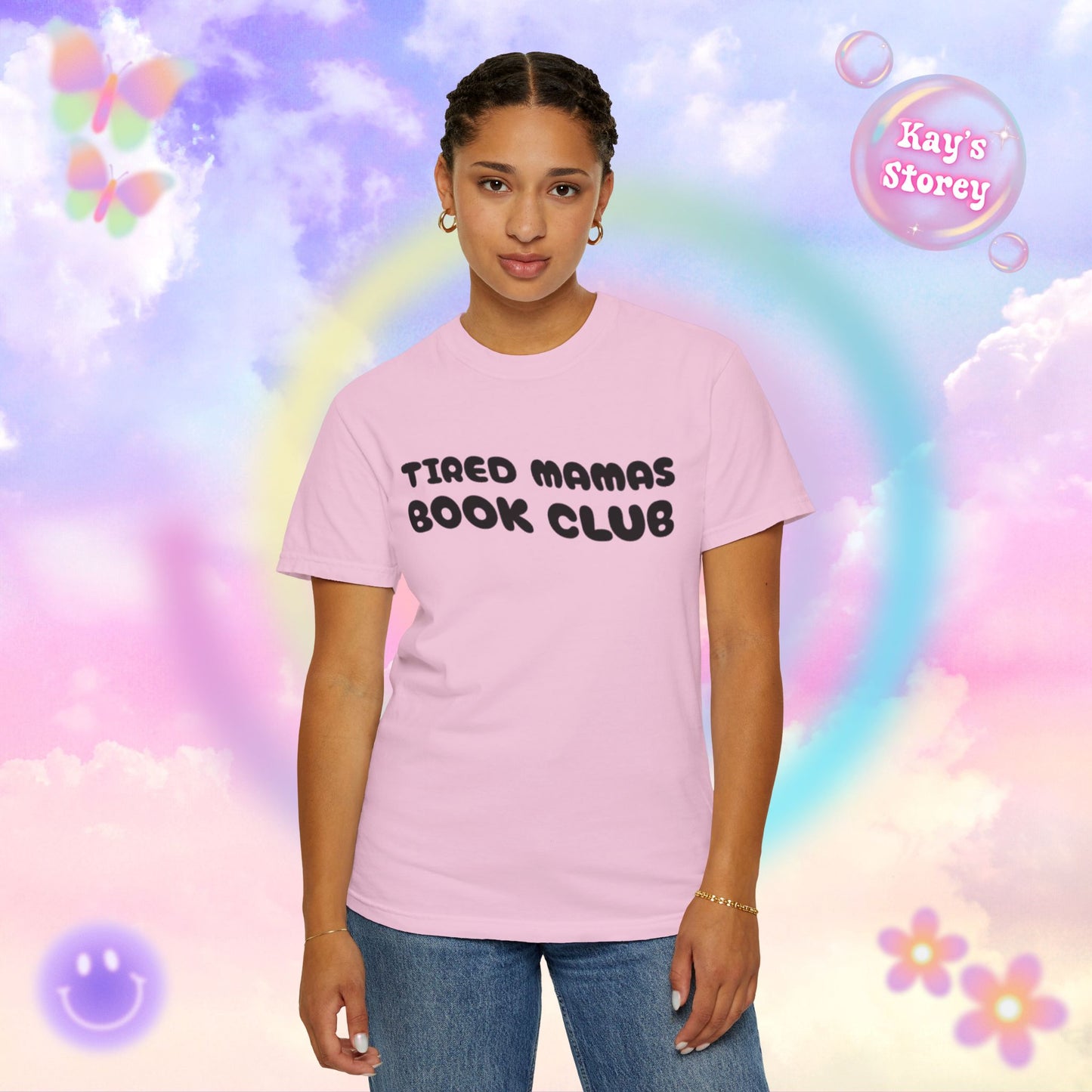 Tired Mamas Book Club Comfort Colors T-Shirt