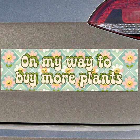 OMW to Buy More Plants Car Magnet