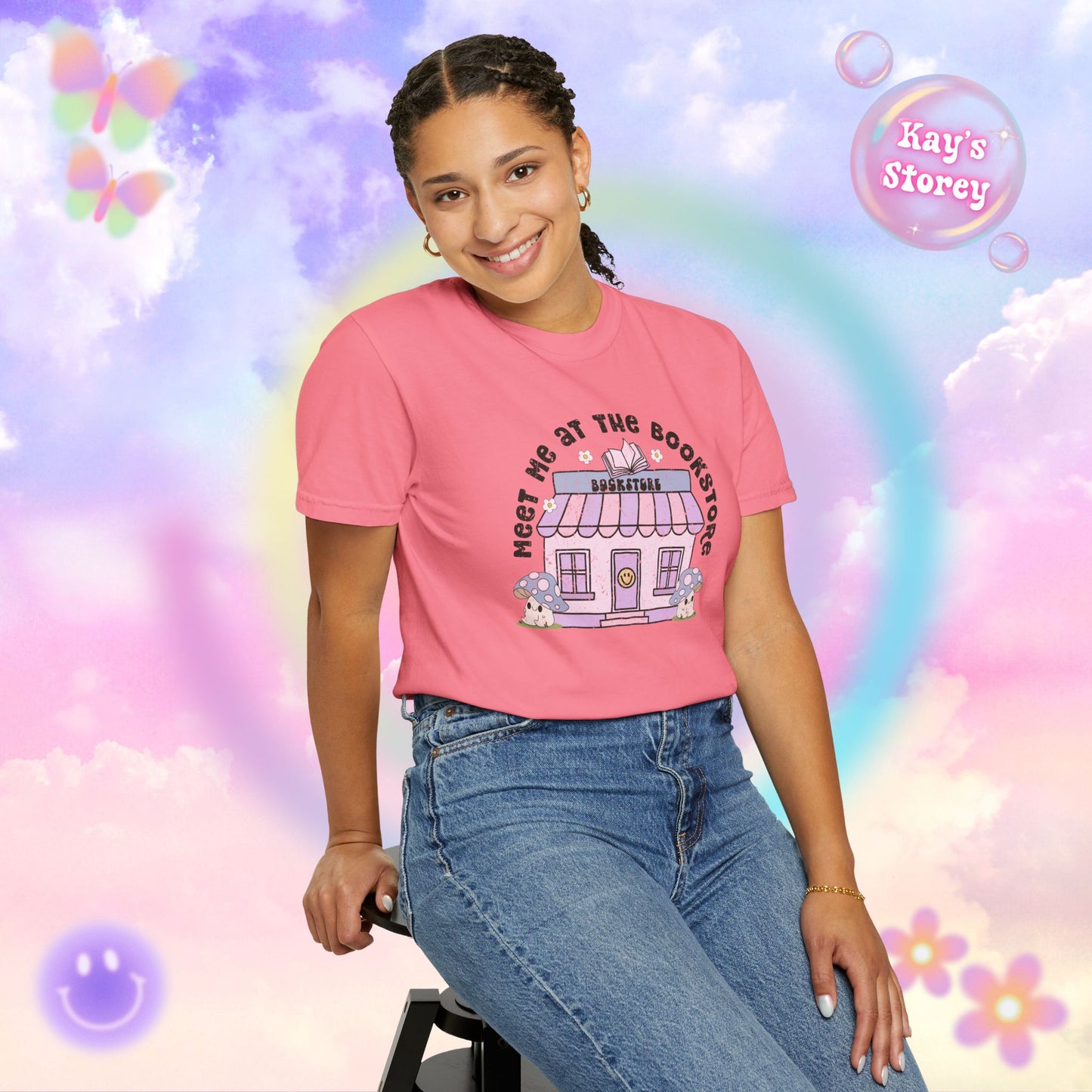 Meet Me At The Bookstore Comfort Colors T-Shirt
