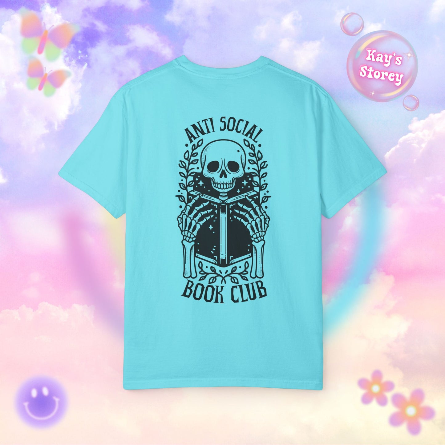 Skeleton Anti Social Comfort Colors T-Shirt