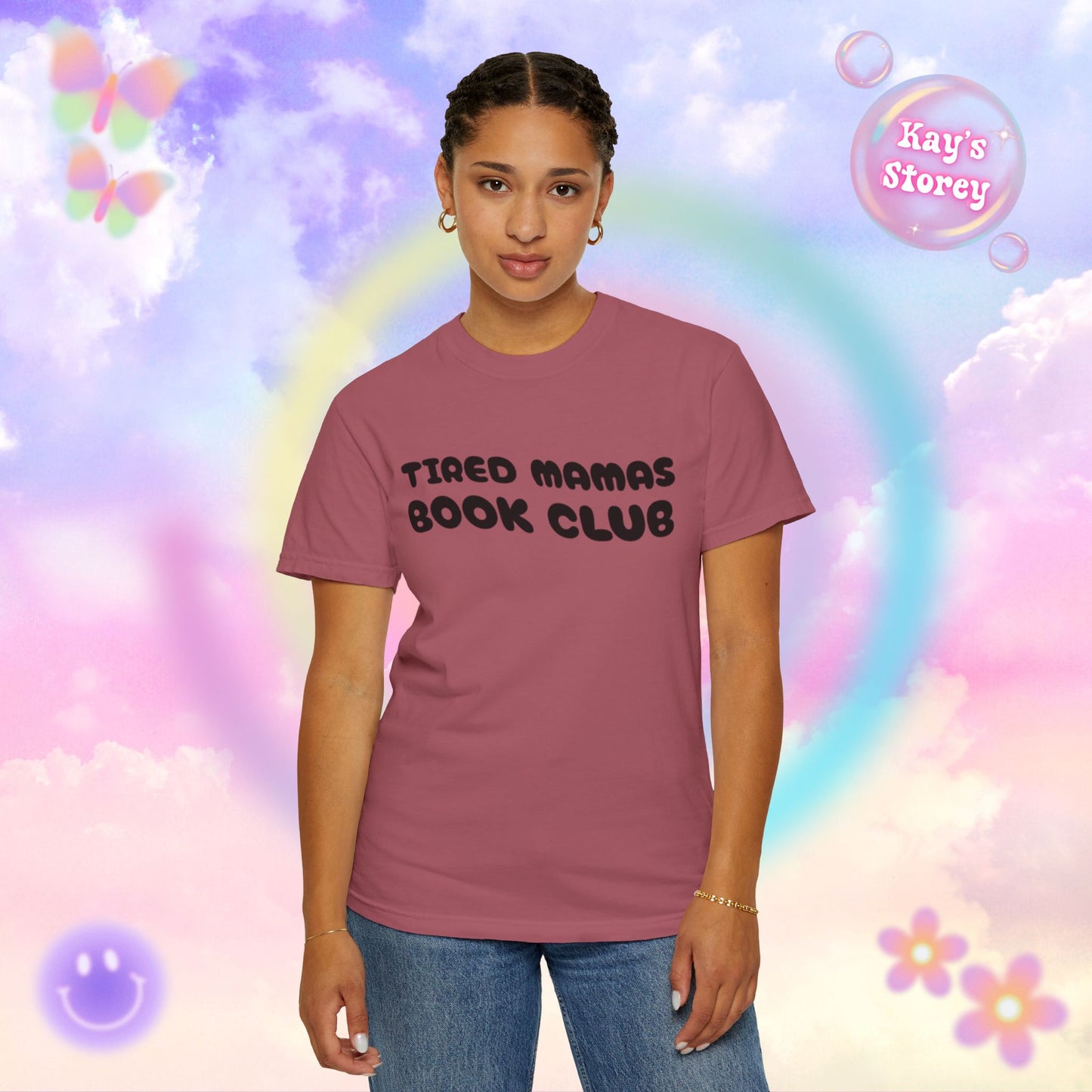 Tired Mamas Book Club Comfort Colors T-Shirt