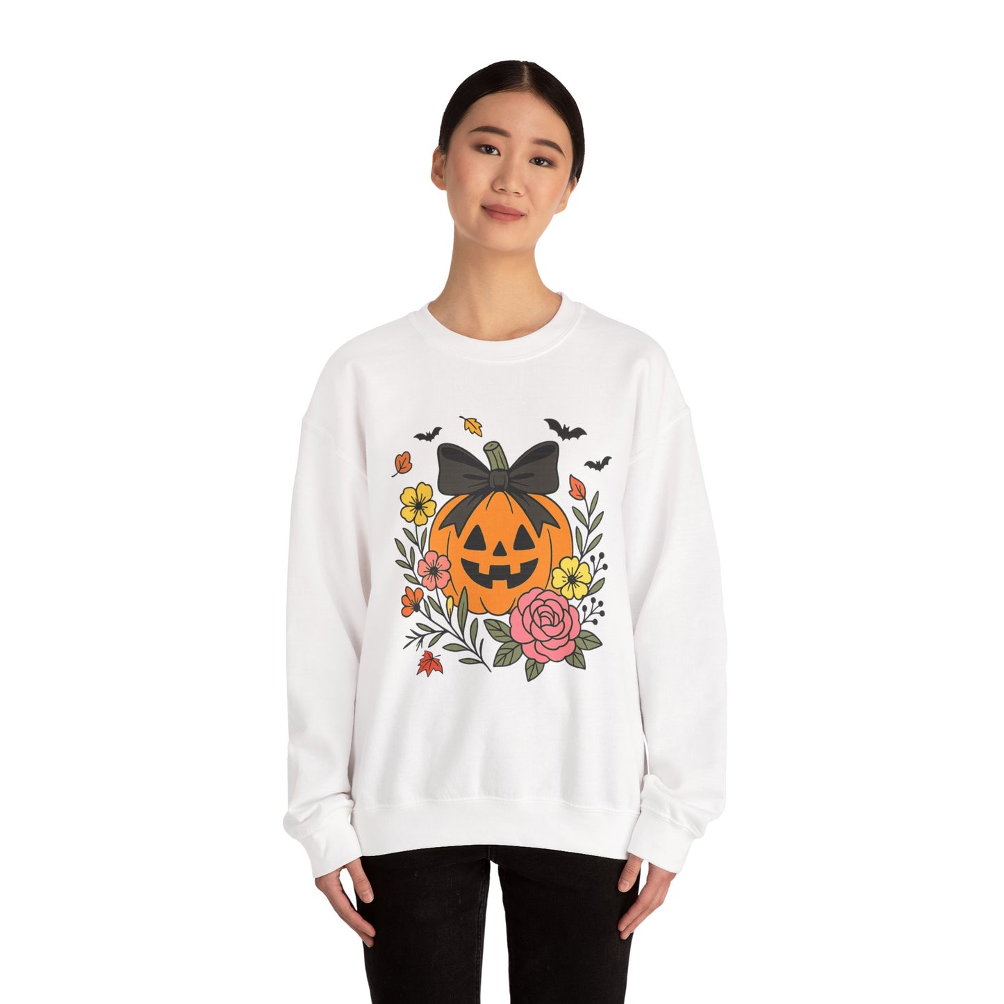 Cute Pumpkin Sweatshirt, Long Sleeve Shirt for Spooky Season Bookish Gift,  Halloween Reading Apparel