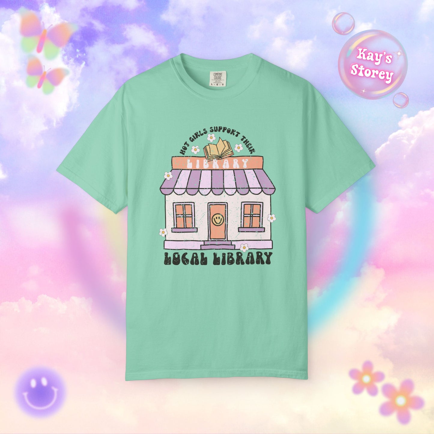 Hot Girls Support Their Local Library Comfort Colors T-Shirt