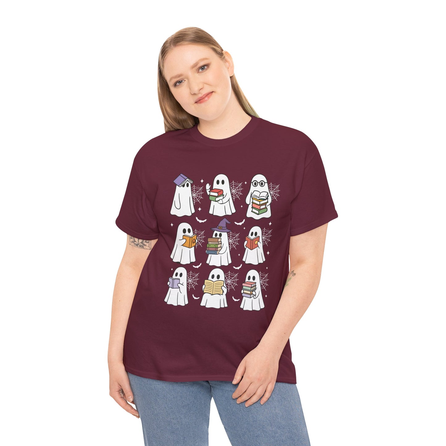 Bookish Ghosts Tee - Halloween Gift