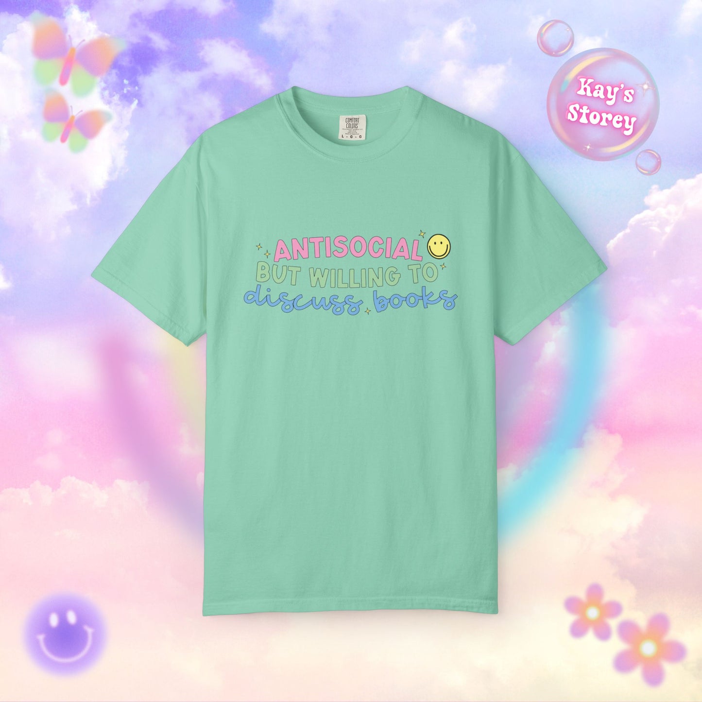 Willing to Discuss Books Comfort Colors T-Shirt