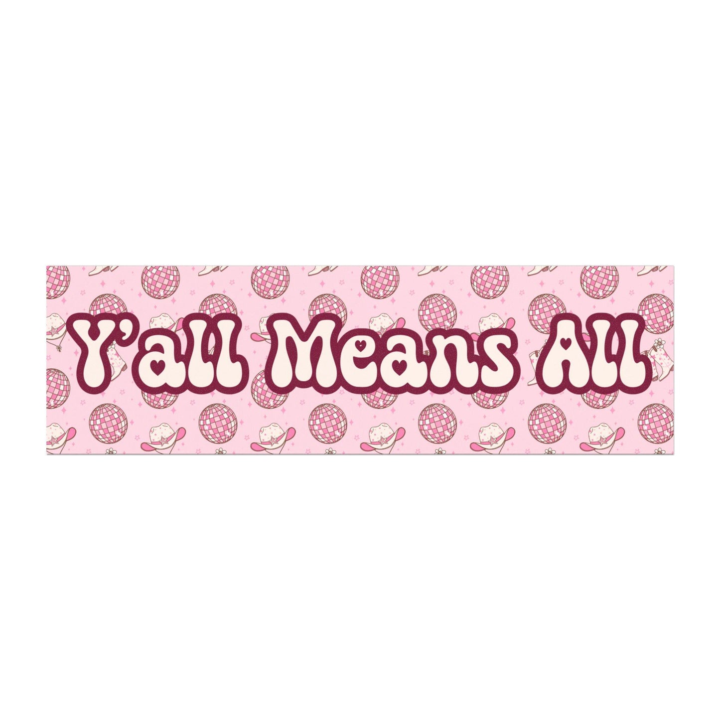 Y'all Means All Car Magnet