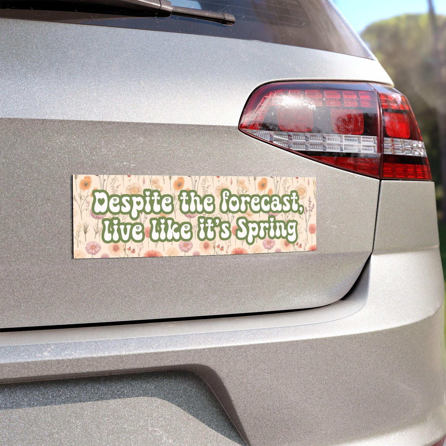 Live Like It's Spring Car Magnet