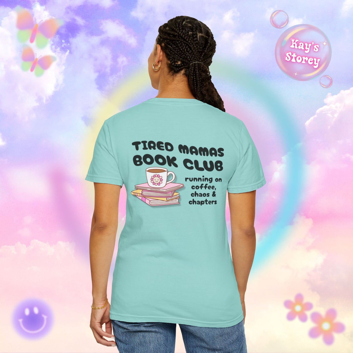 Tired Mamas Book Club Comfort Colors T-Shirt
