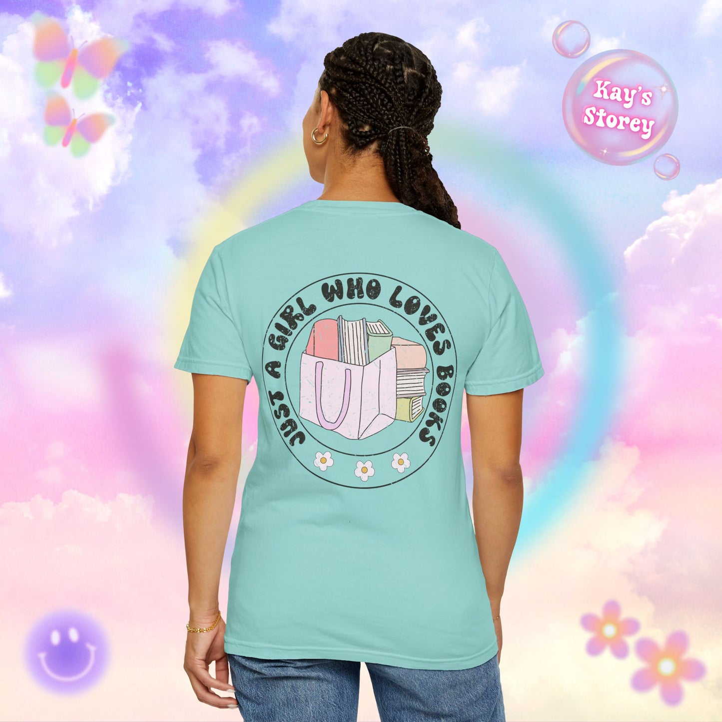 Just A Girl Who Loves Books Comfort Colors T-Shirt