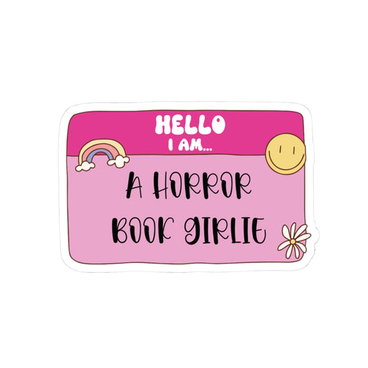 Horror Book Girlie Sticker