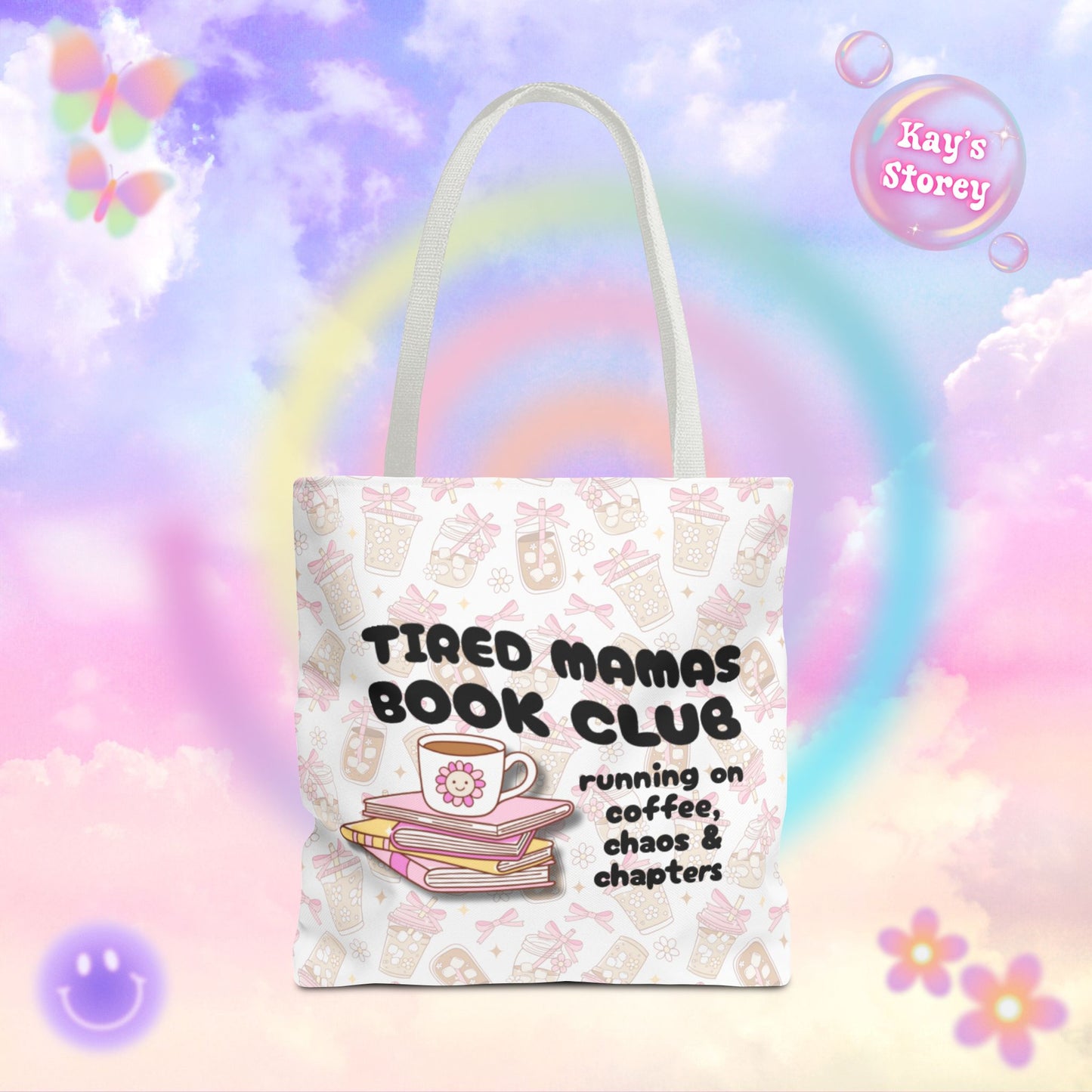 Tired Mamas Book Club Tote Bag