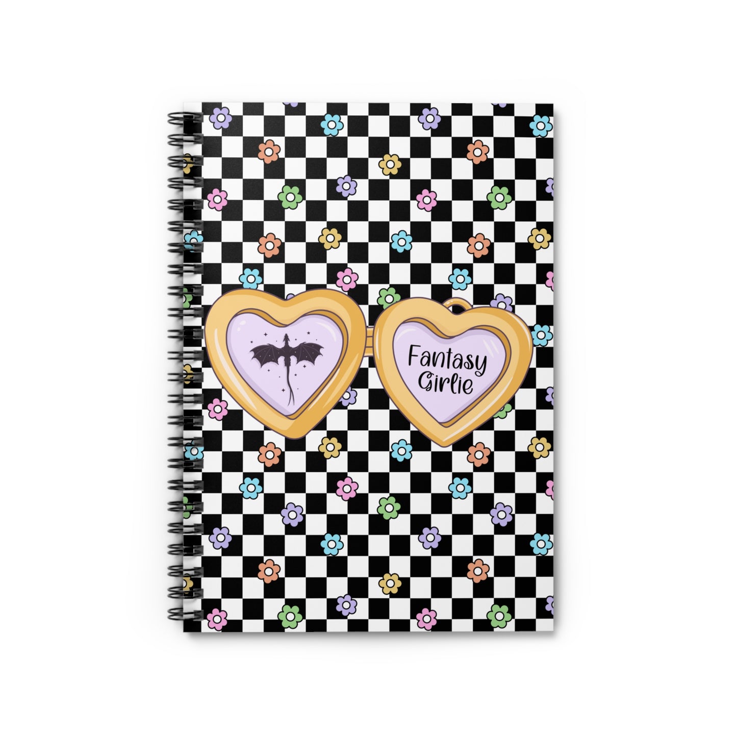 Fantasy Girlie Spiral Notebook - Ruled Line