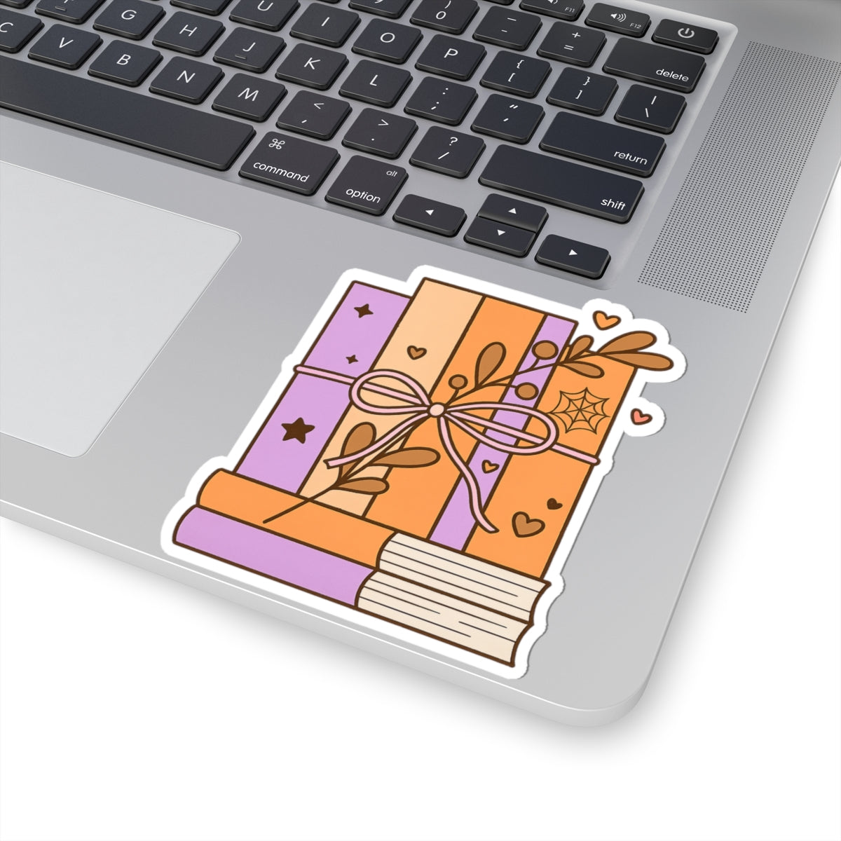 Halloween Book Stack Kiss-Cut Sticker, Book Lover Sticker, Cute Sticker Set, Spooky Decals, Halloween Stickers, Vinyl Kindle Stickers