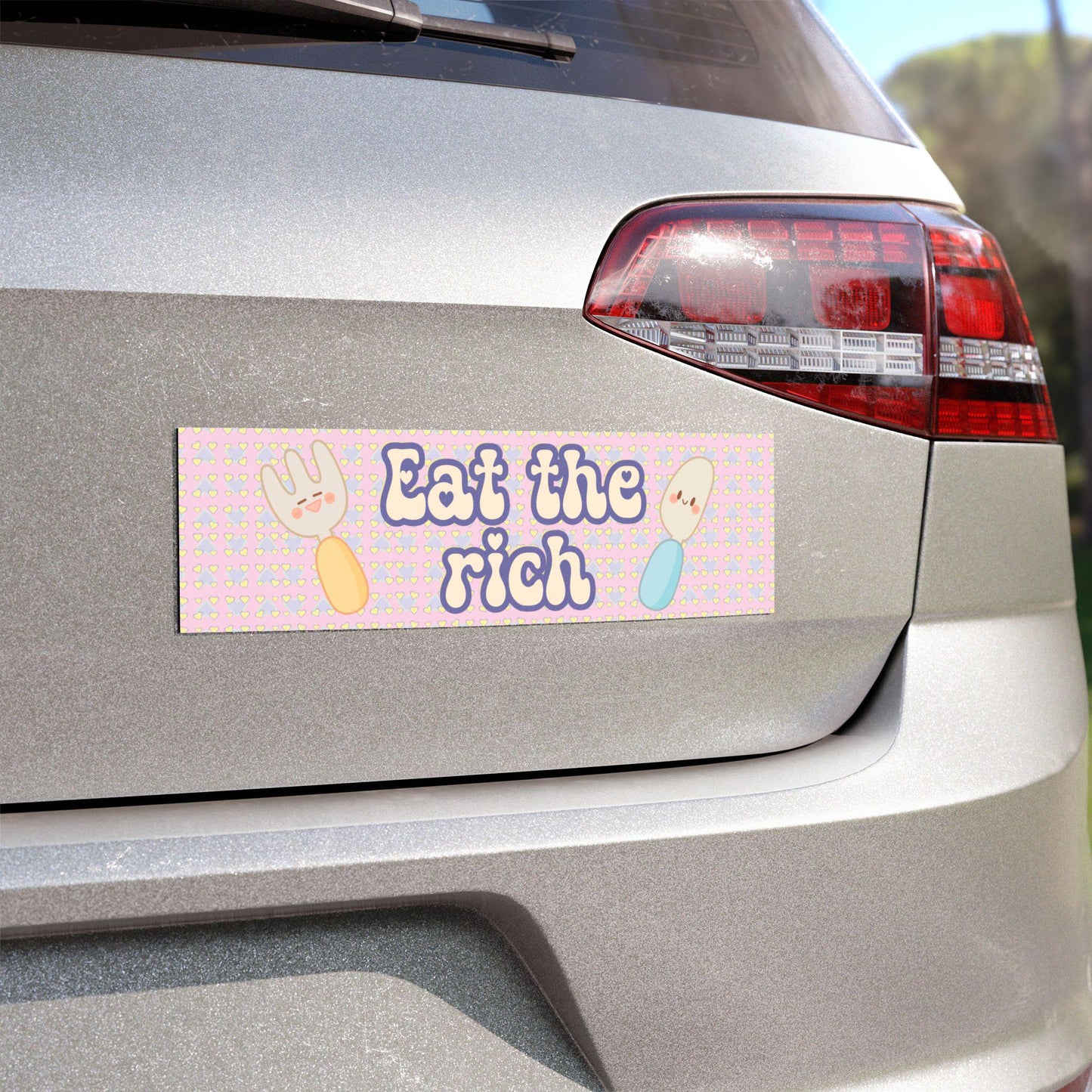 Eat the Rich Car Magnet