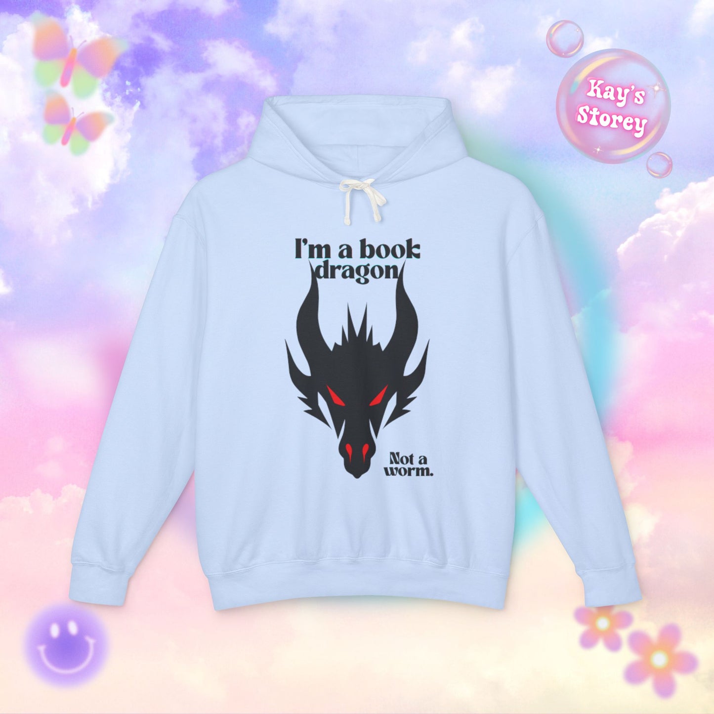Red Book Dragon Unisex Lightweight Hooded Sweatshirt
