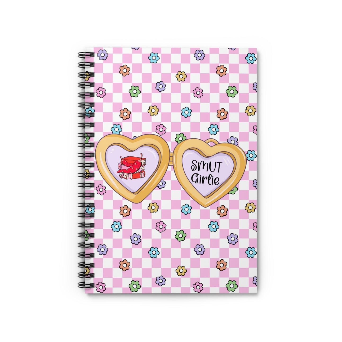 Pink Smut Girlie Spiral Notebook - Ruled Line